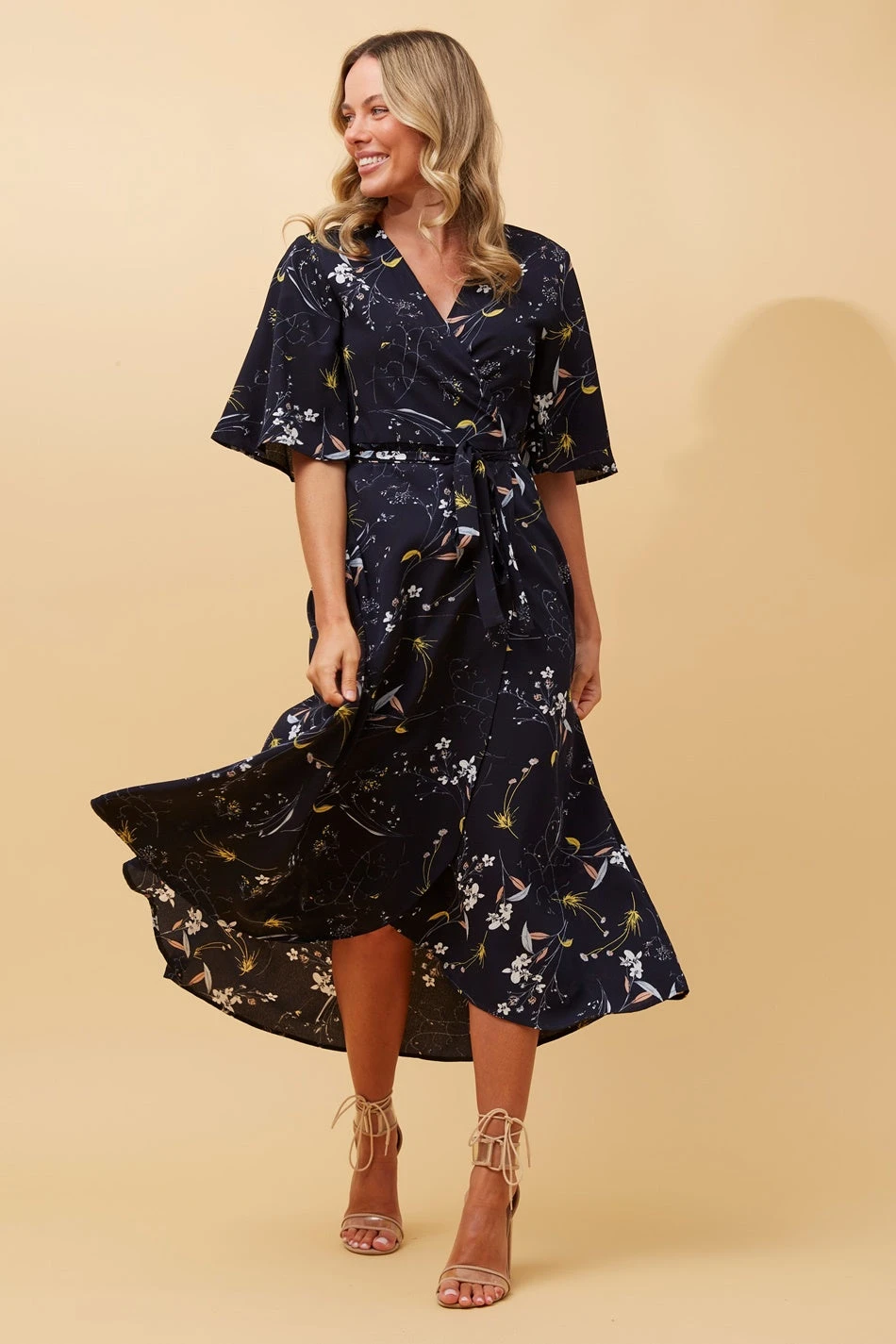 AVALON FLORAL WRAP DRESS - Image 4