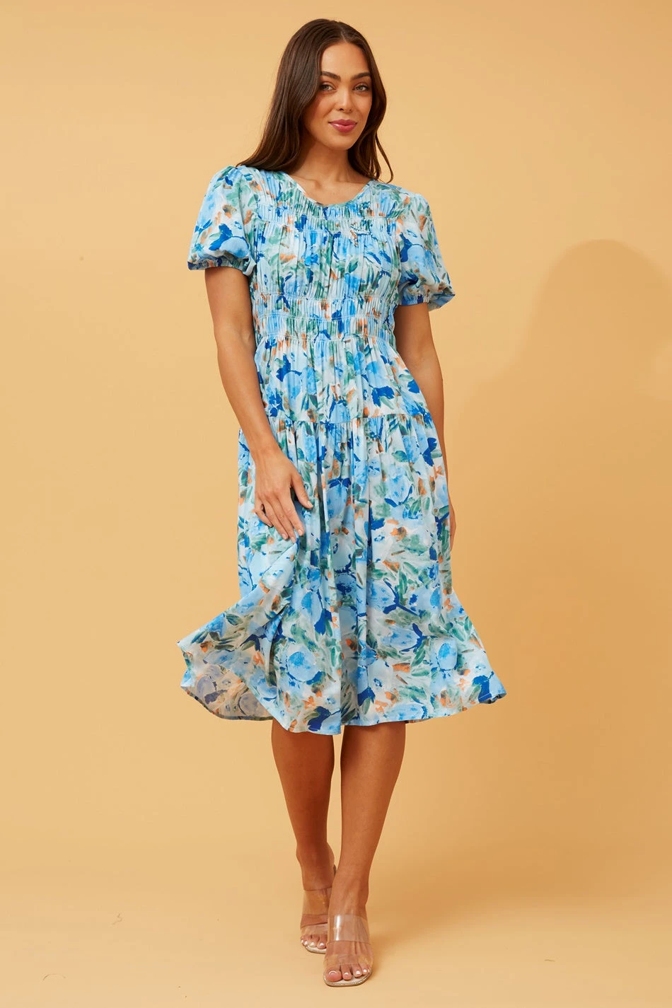 SIREN FLORAL MIDI DRESS - Image 4