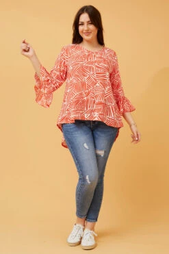 VASCO FLUTE SLEEVE BLOUSE
