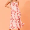 CHANTELLE FLORAL MIDI DRESS