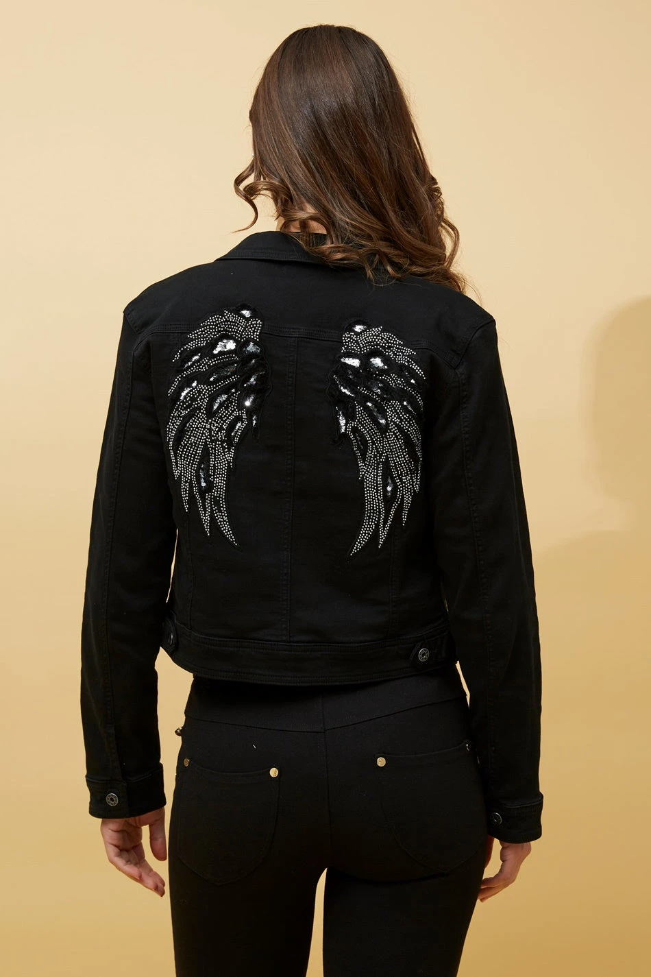 DESTINY SEQUIN WING DENIM JACKET - Image 7