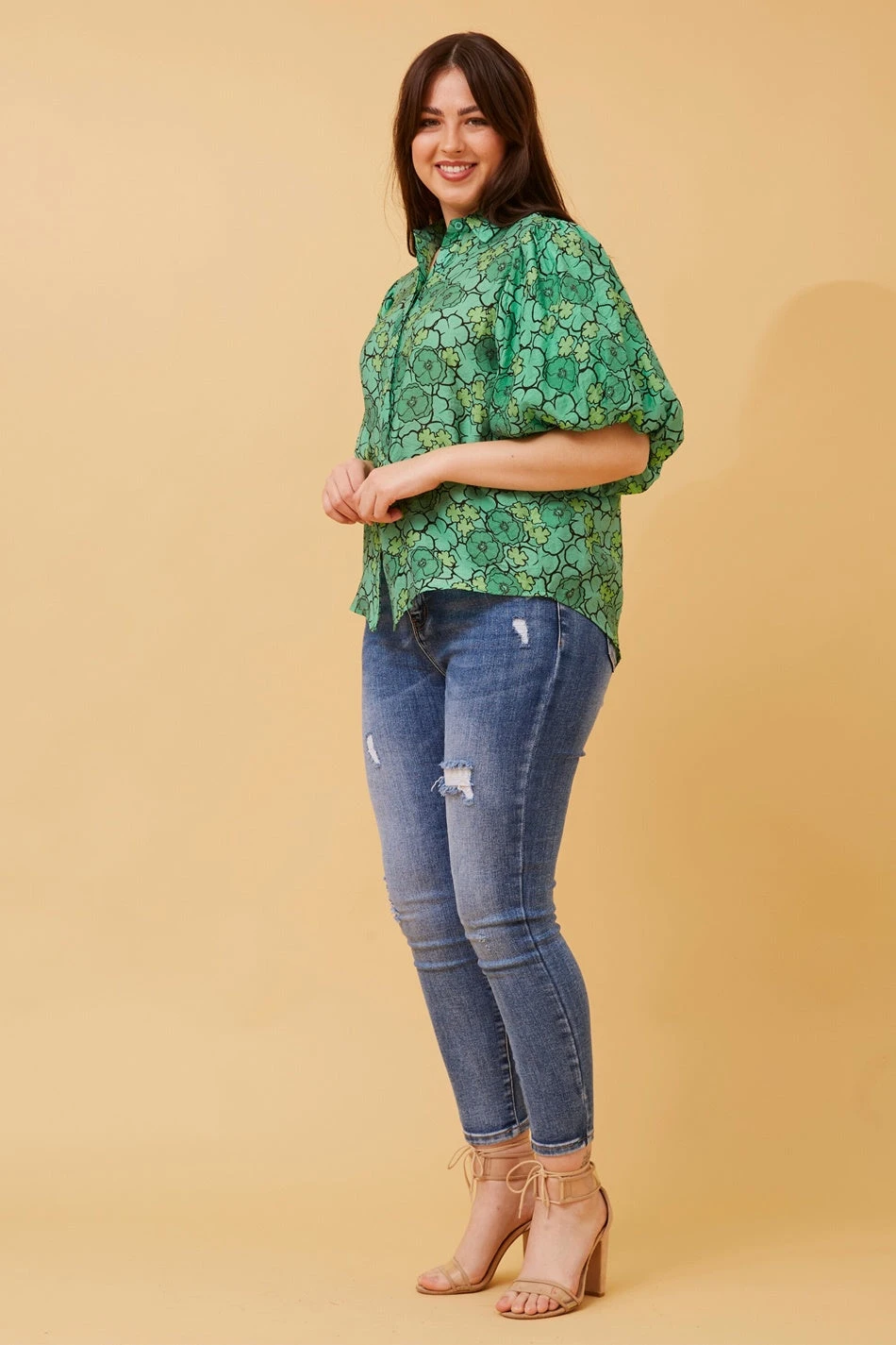 WILKIE PUFF SLEEVE FLORAL SHIRT - Image 6