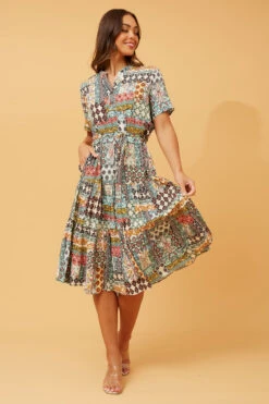 MARIELLA BOHO MIDI DRESS