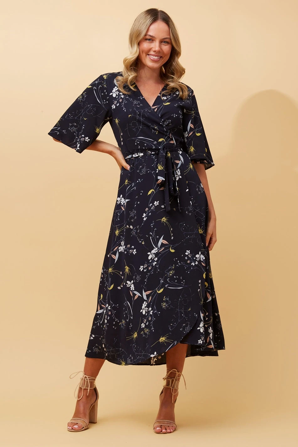 AVALON FLORAL WRAP DRESS - Image 3