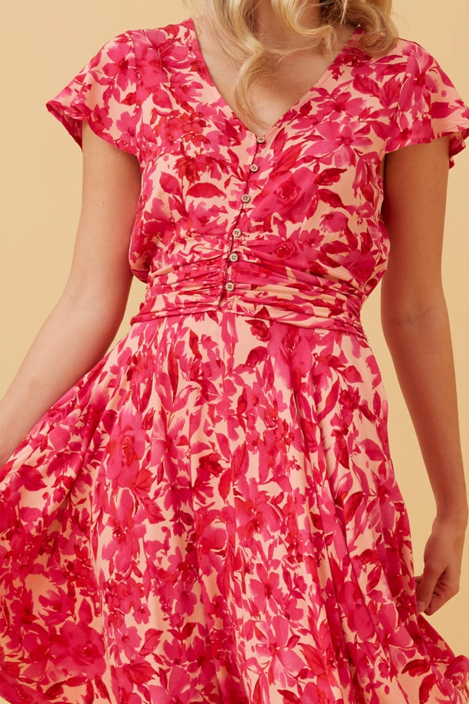 PASADENA FLORAL SHORT DRESS - Image 5