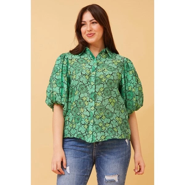 WILKIE PUFF SLEEVE FLORAL SHIRT - Image 13
