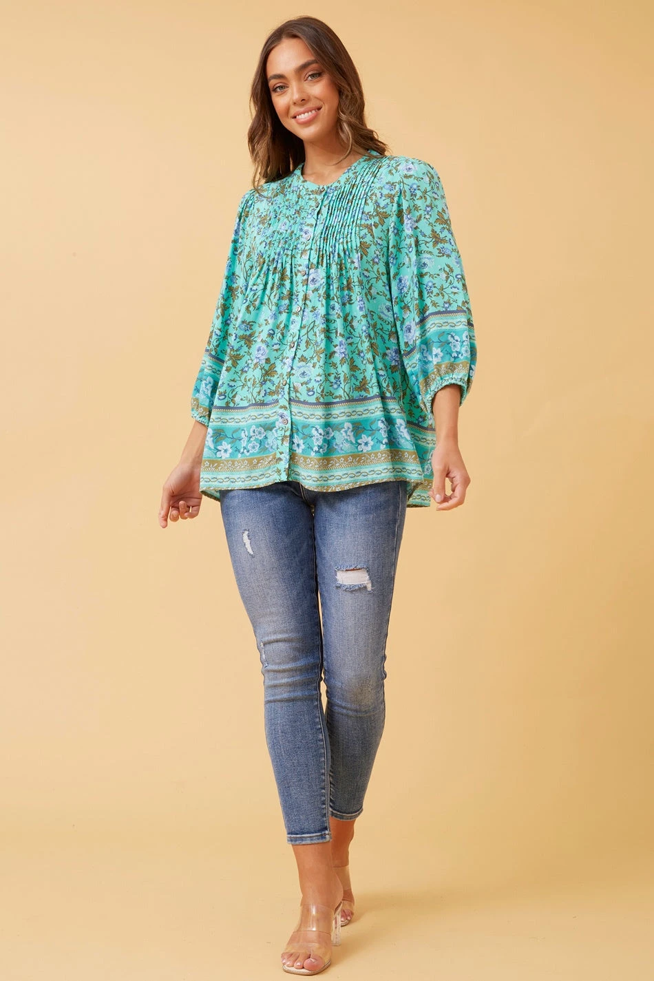 LYNDEN FLORAL BOHO TOP - Image 4