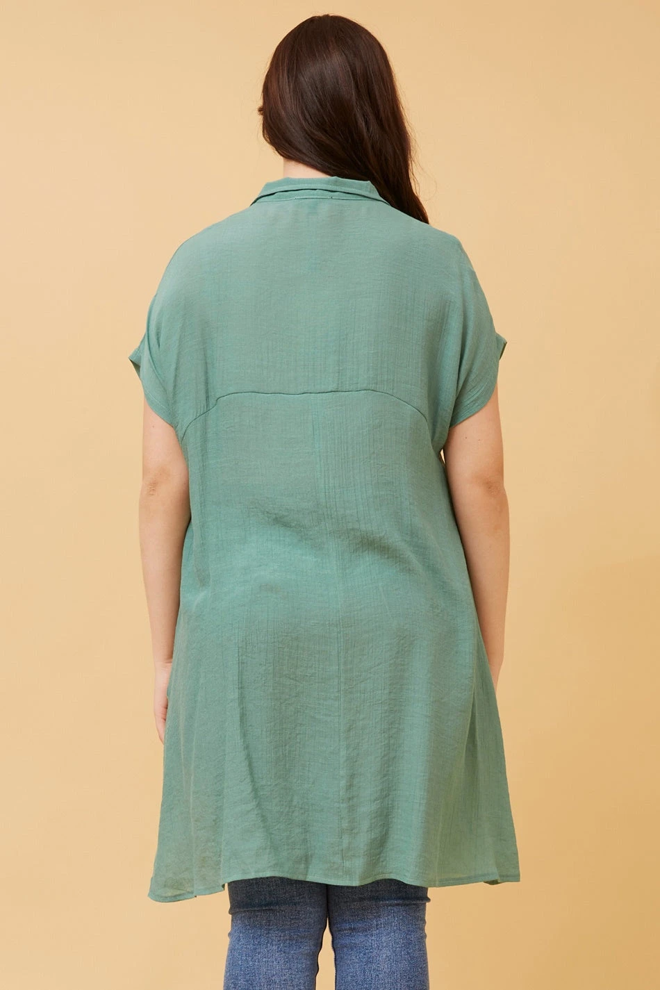 BLU ASYMMETRICAL HEM SHIRT - Image 7