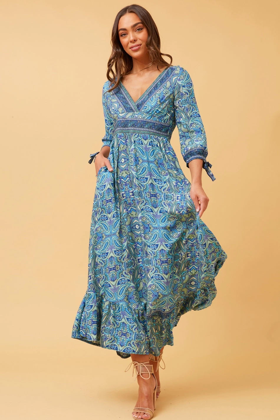 Stella JASMINE PAISLEY BOHO MAXI DRESS - Image 5