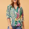 BELINA BOHO PRINT TOP