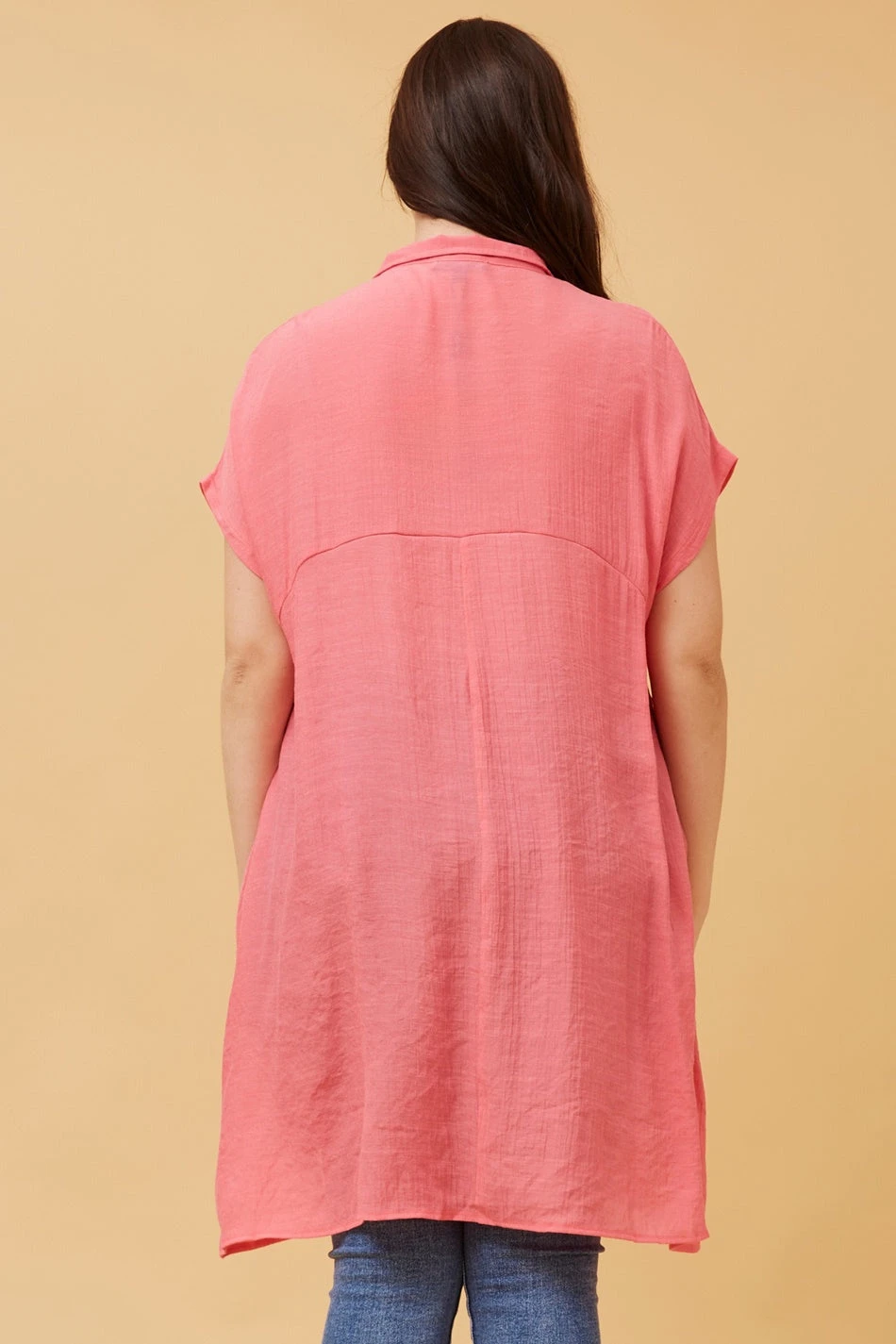 BLU ASYMMETRICAL HEM SHIRT - Image 17