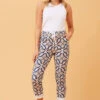 JANJA ABSTRACT PRINT BOHO JOGGERS