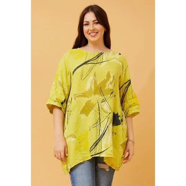 CIA FLORAL LINEN TOP - Image 12