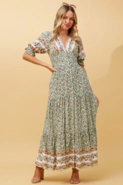 ELSIE FLORAL BOHO MAXI DRESS