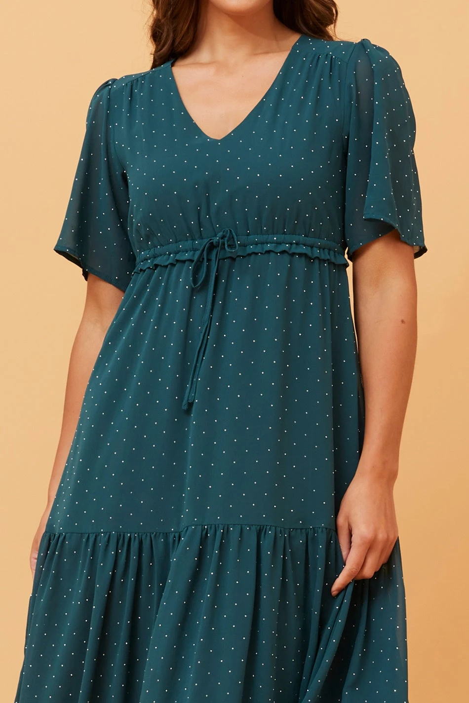 IVANA DIAMANTE STUDDED MAXI DRESS - Image 2