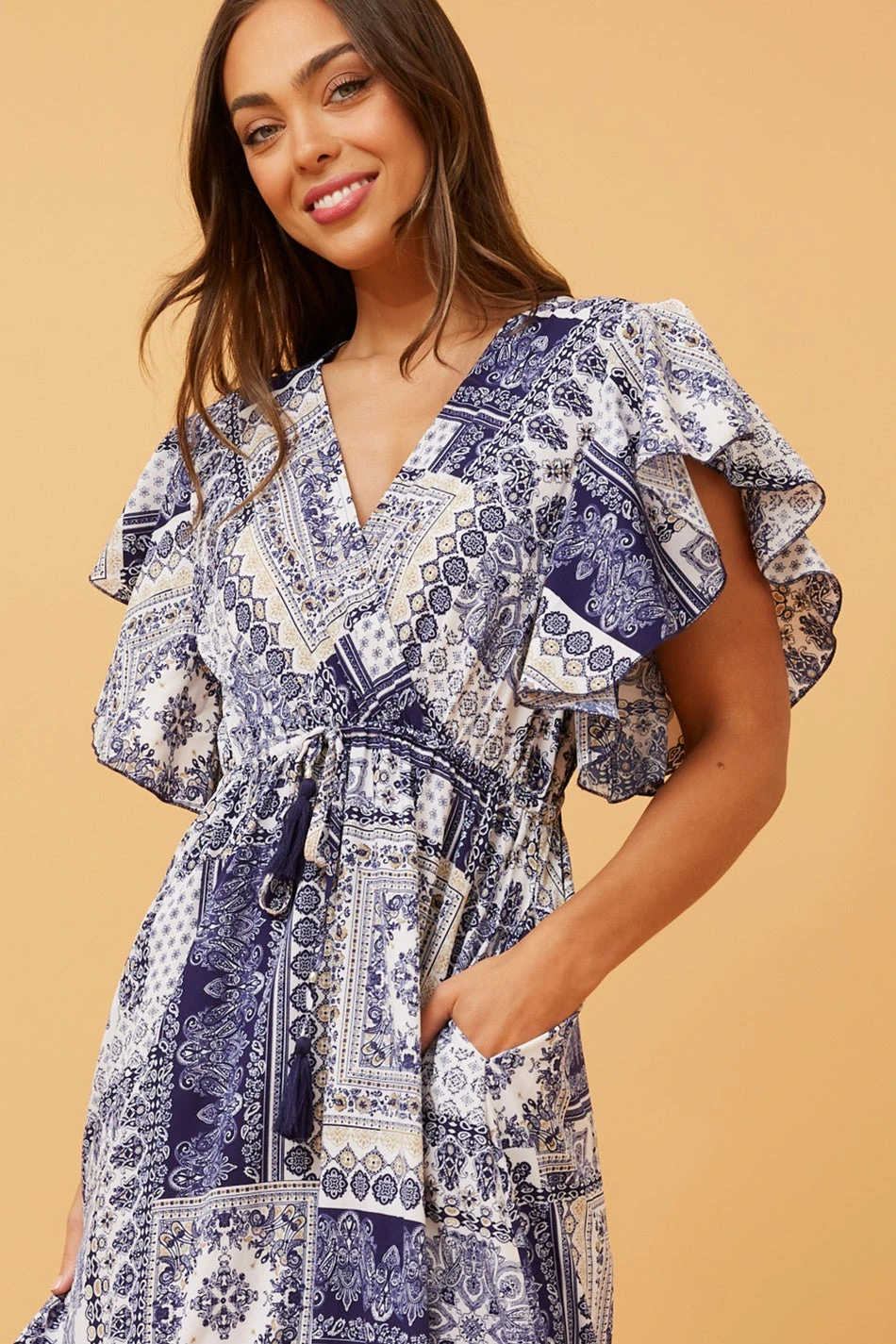 GEMALLA PATCHWORK BOHO MAXI DRESS - Image 5