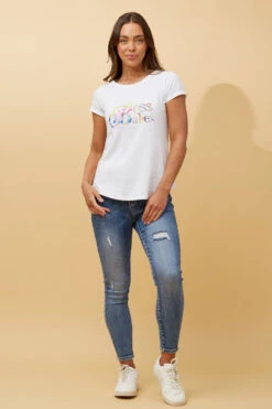 ASTRA BOSS BABE EMBROIDERED TEE