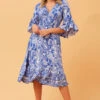 JOLIE PAISLEY PRINT DRESS