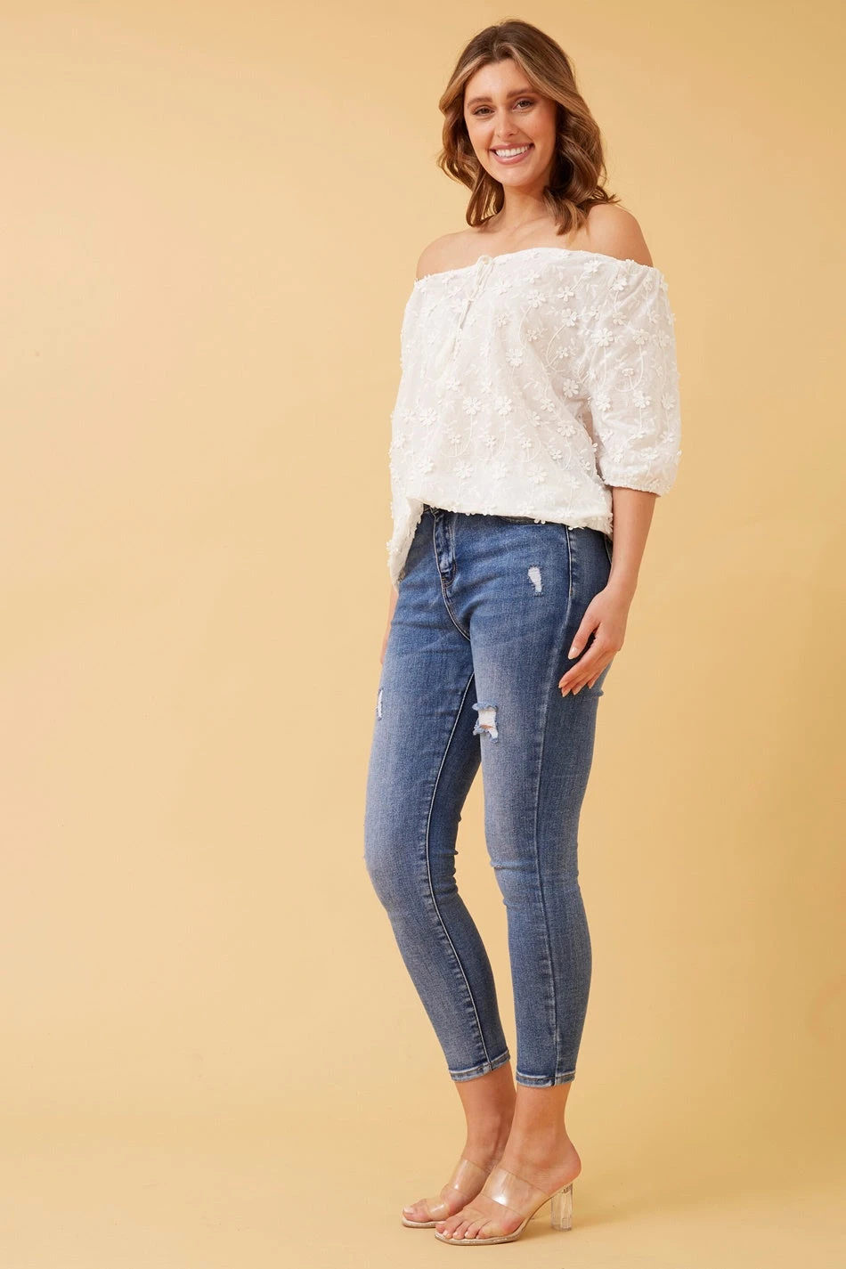 MARLENE FLORAL LACE TOP - Image 5