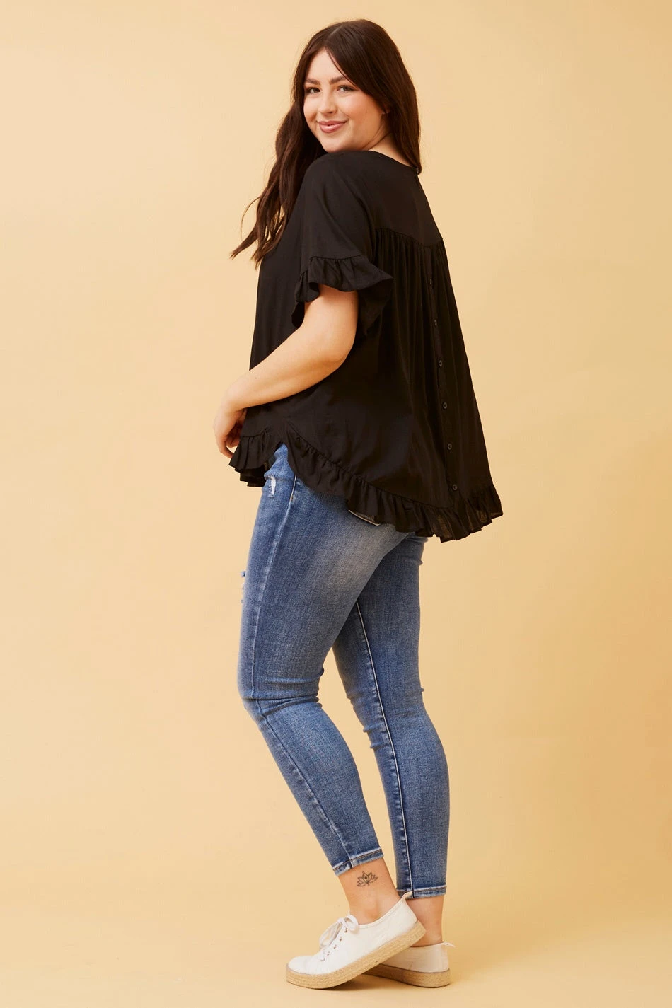 FRILA LINEN SMOCK TOP - Image 5