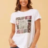 CG FLORAL BOHO GRAPHIC T-SHIRT
