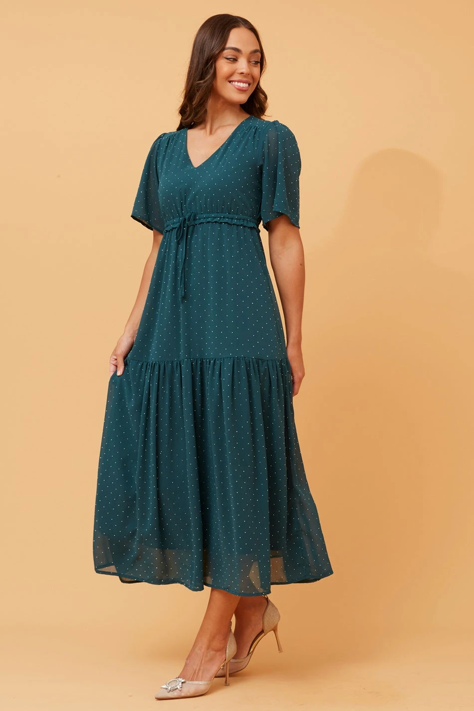 IVANA DIAMANTE STUDDED MAXI DRESS - Image 6