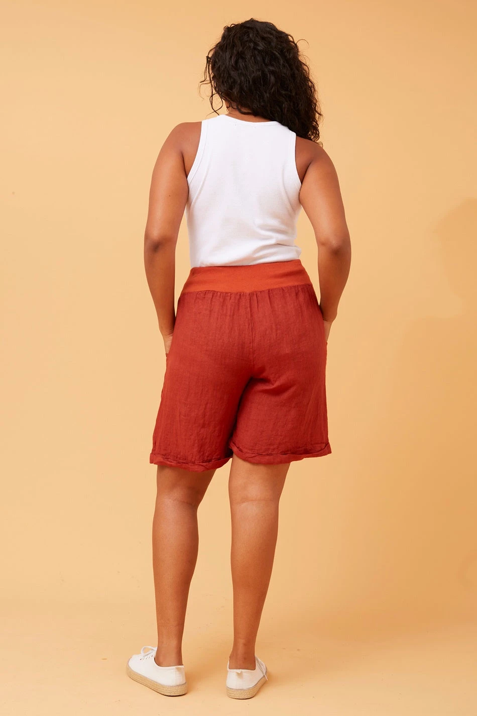 MARCHELLA LINEN SHORTS - Image 6