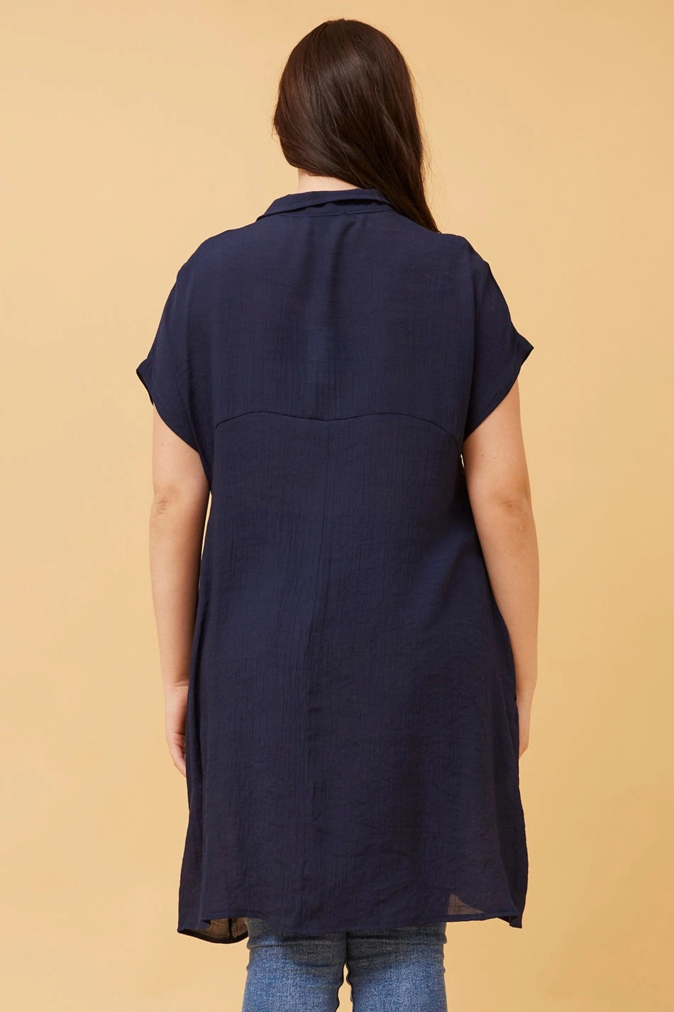 BLU ASYMMETRICAL HEM SHIRT - Image 11