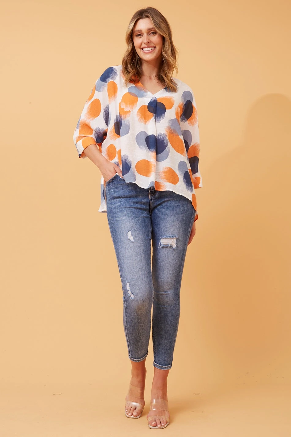 ASHER OVERSIZED POLKA DOT TOP - Image 4