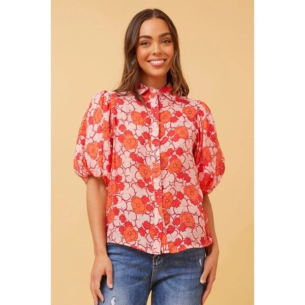WILKIE PUFF SLEEVE FLORAL SHIRT - Image 14