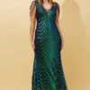 SHEBA SEQUINED MAXI DRESS