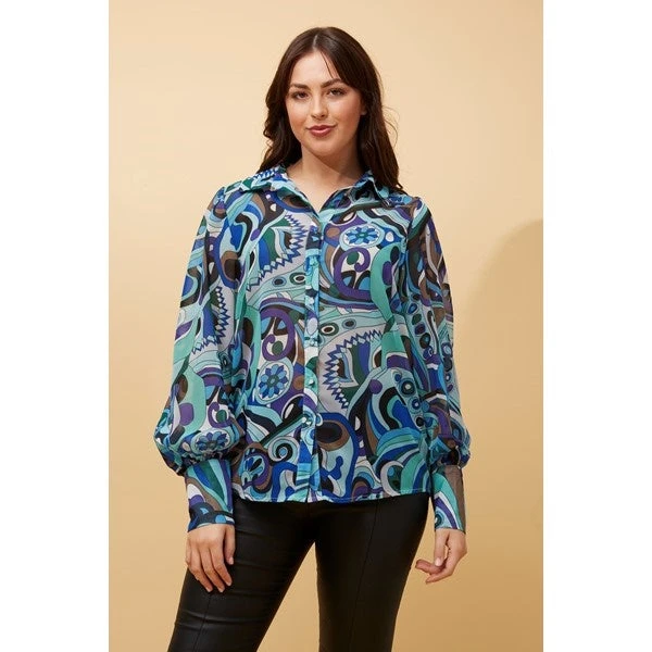 BELLE LONG BALLOON SLEEVE SHIRT - Image 8
