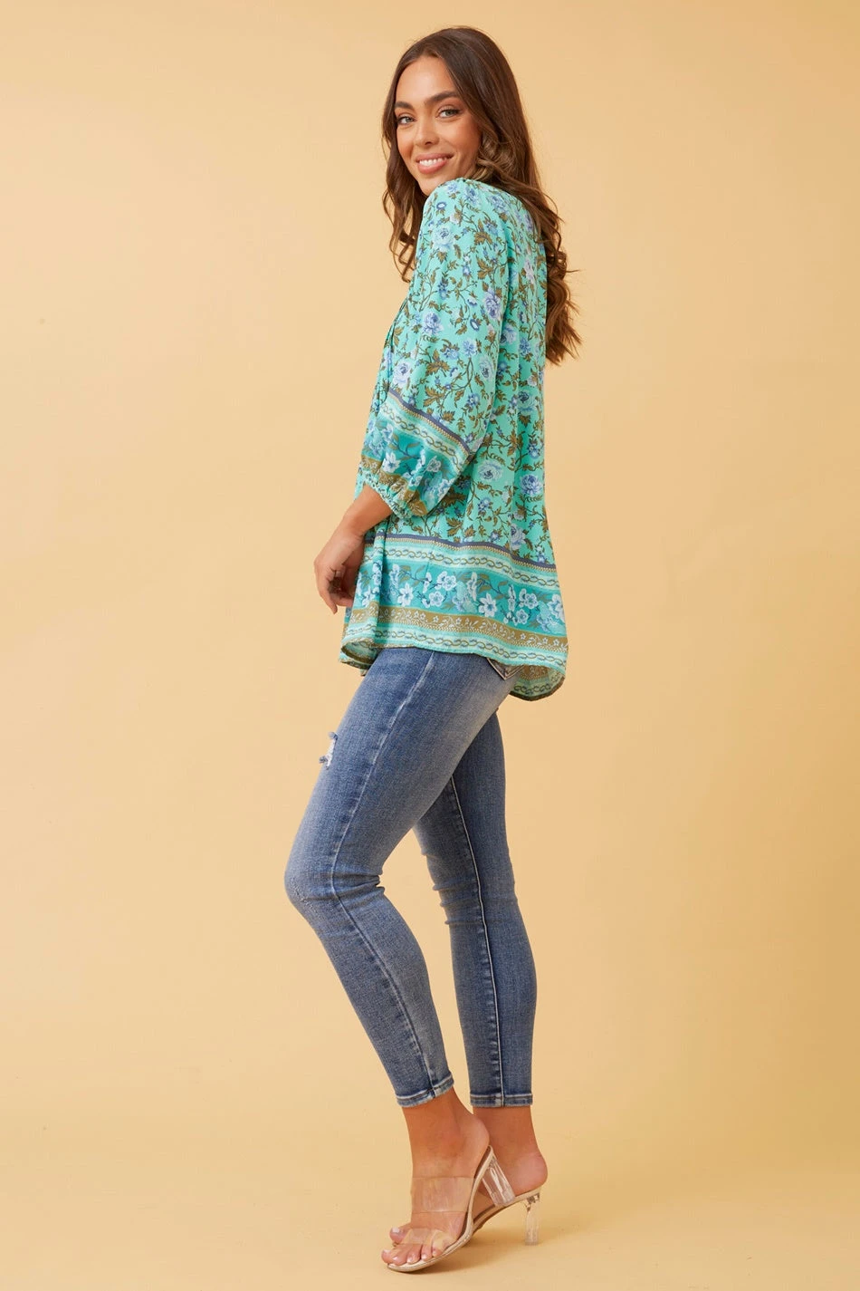 LYNDEN FLORAL BOHO TOP - Image 5