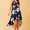 DIVA HI LOW FLORAL DRESS