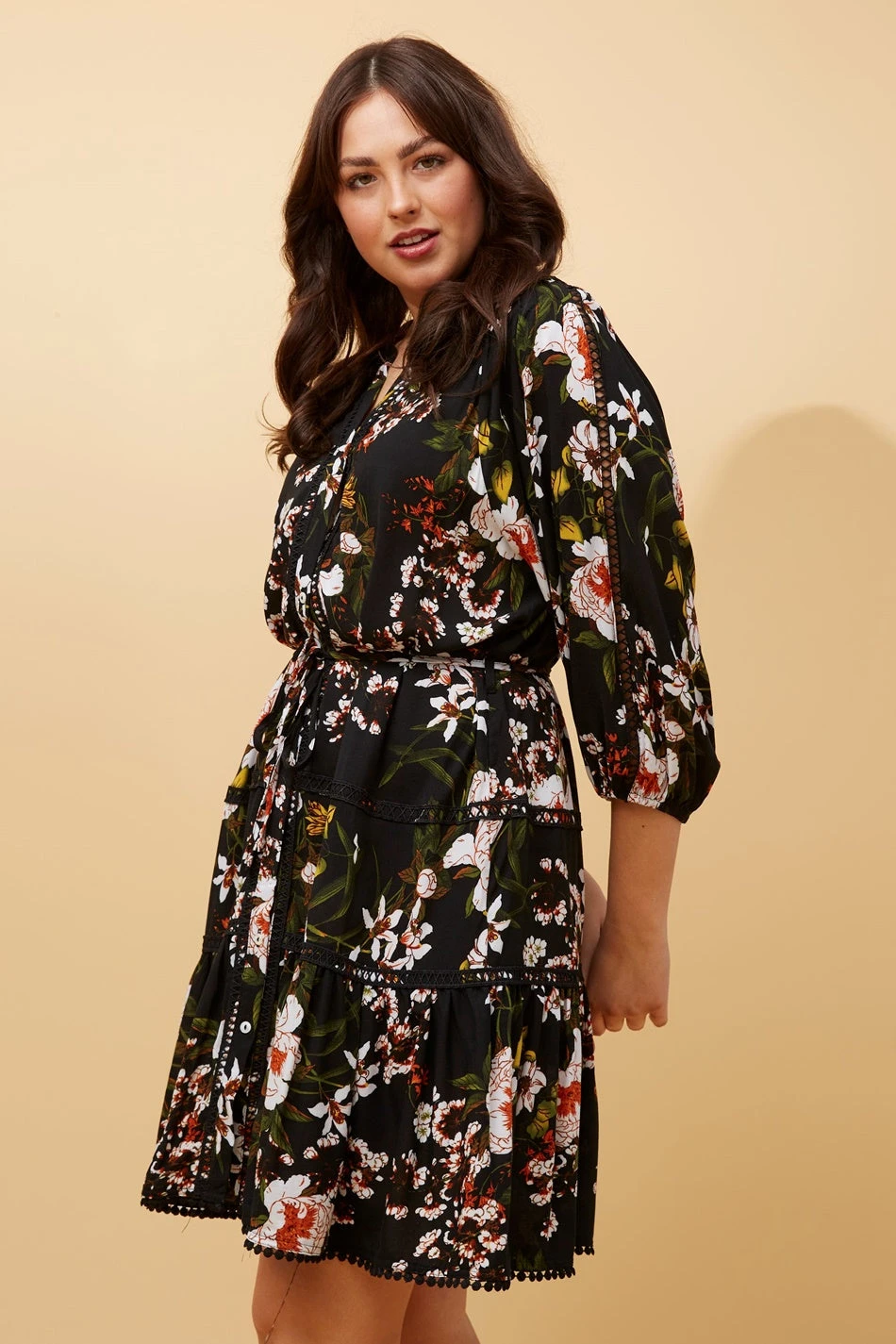 JEANIE FLORAL BOHO SHORT DRESS - Image 2