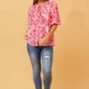 SELENA FLORAL PUFF SLEEVE SHIRT