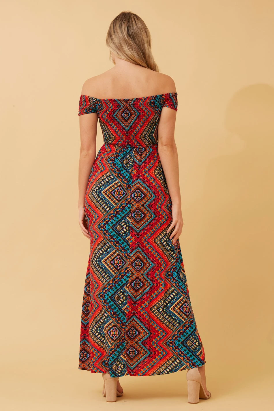 ROBIN ABSTRACT BOHO MAXI DRESS - Image 7
