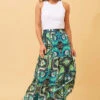 DORIAN FLORAL BOHO MAXI SKIRT