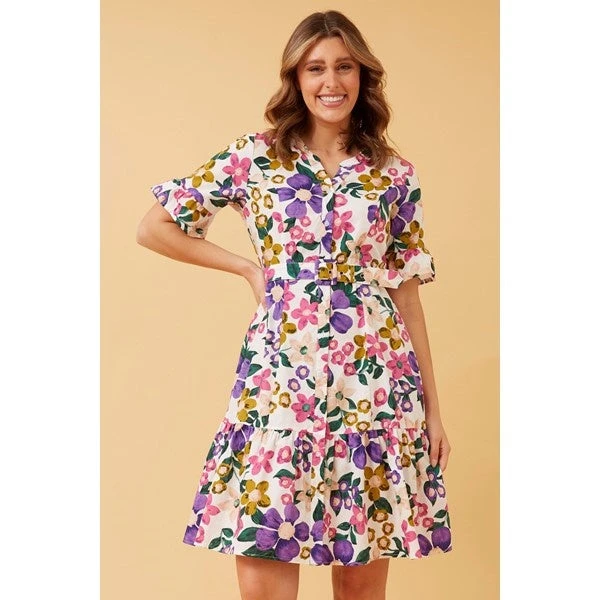 AVITA FLORAL BELTED DRESS - Image 8