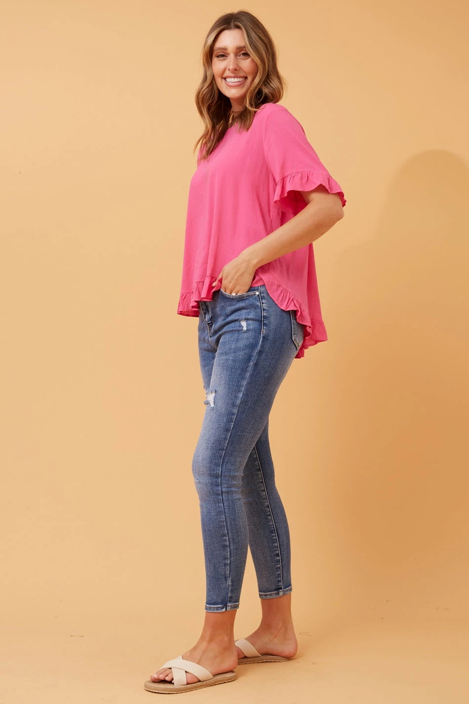 FRILA LINEN SMOCK TOP - Image 13