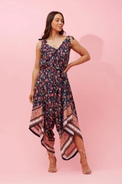 IDA SLEEVELESS FLORAL JUMPSUIT