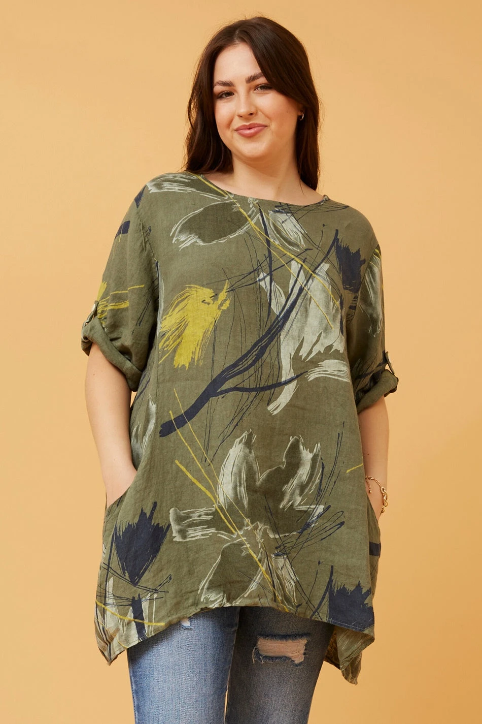 CIA FLORAL LINEN TOP - Image 7