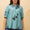 JACQUELINE ABSTRACT PRINT SHIRT