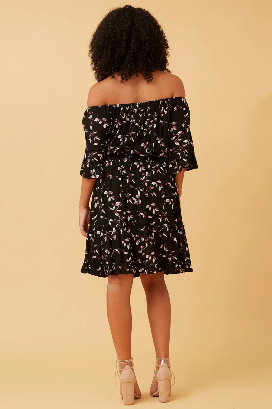GRETA LEAF PRINT SHORT DRESS - Image 6