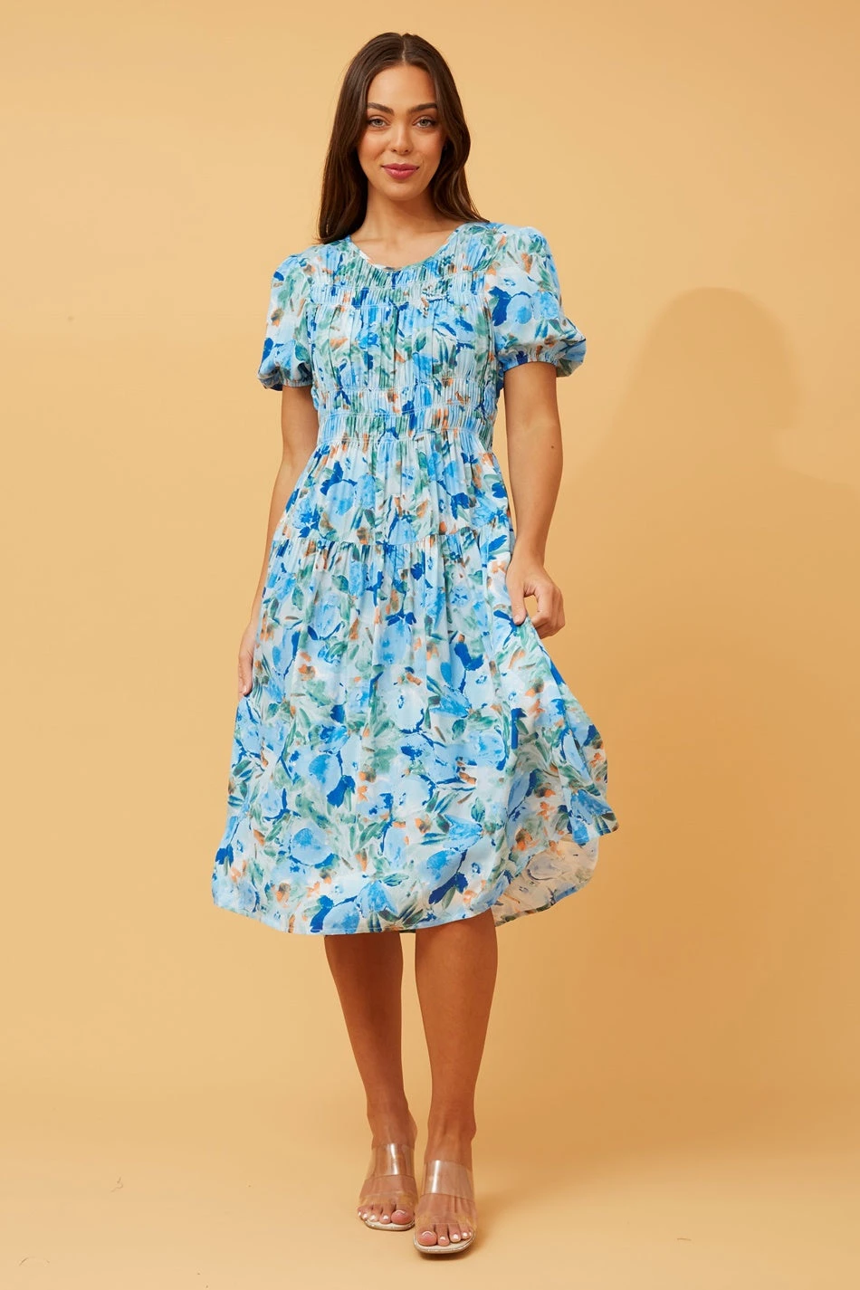 SIREN FLORAL MIDI DRESS - Image 3