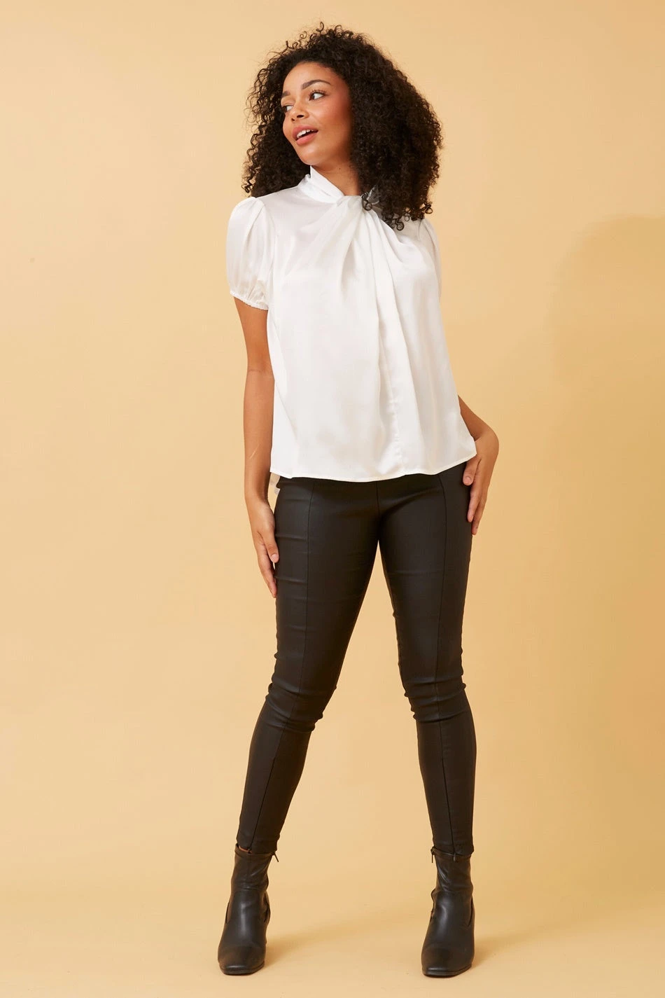 ANNE SATIN TOP - Image 2