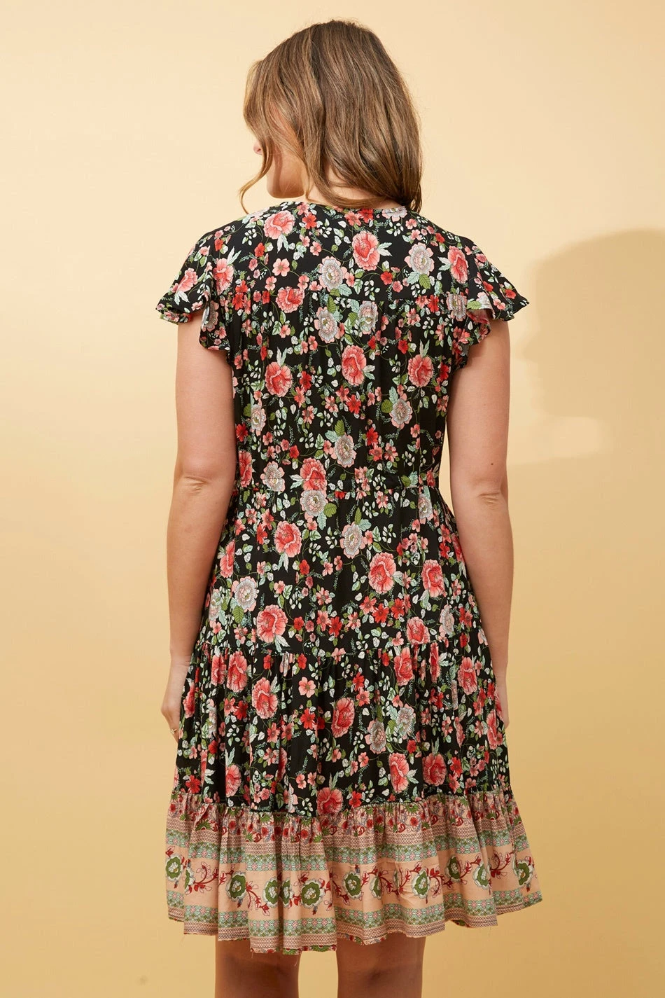 CHLOE FLORAL SHORT DRESS - Image 8
