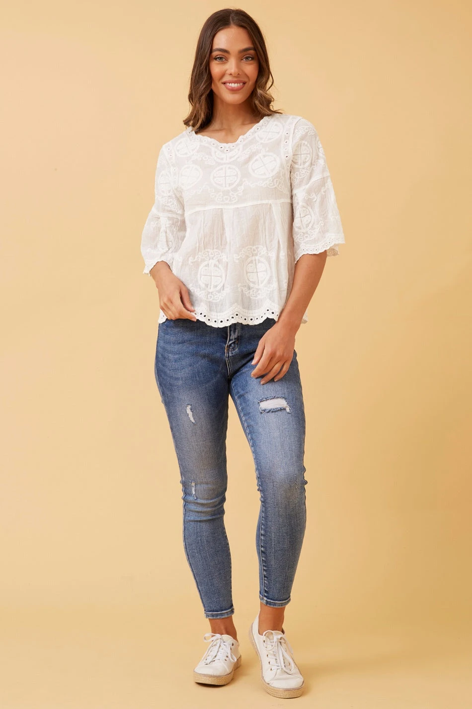 ELLIOT EMBROIDERED TOP - Image 4