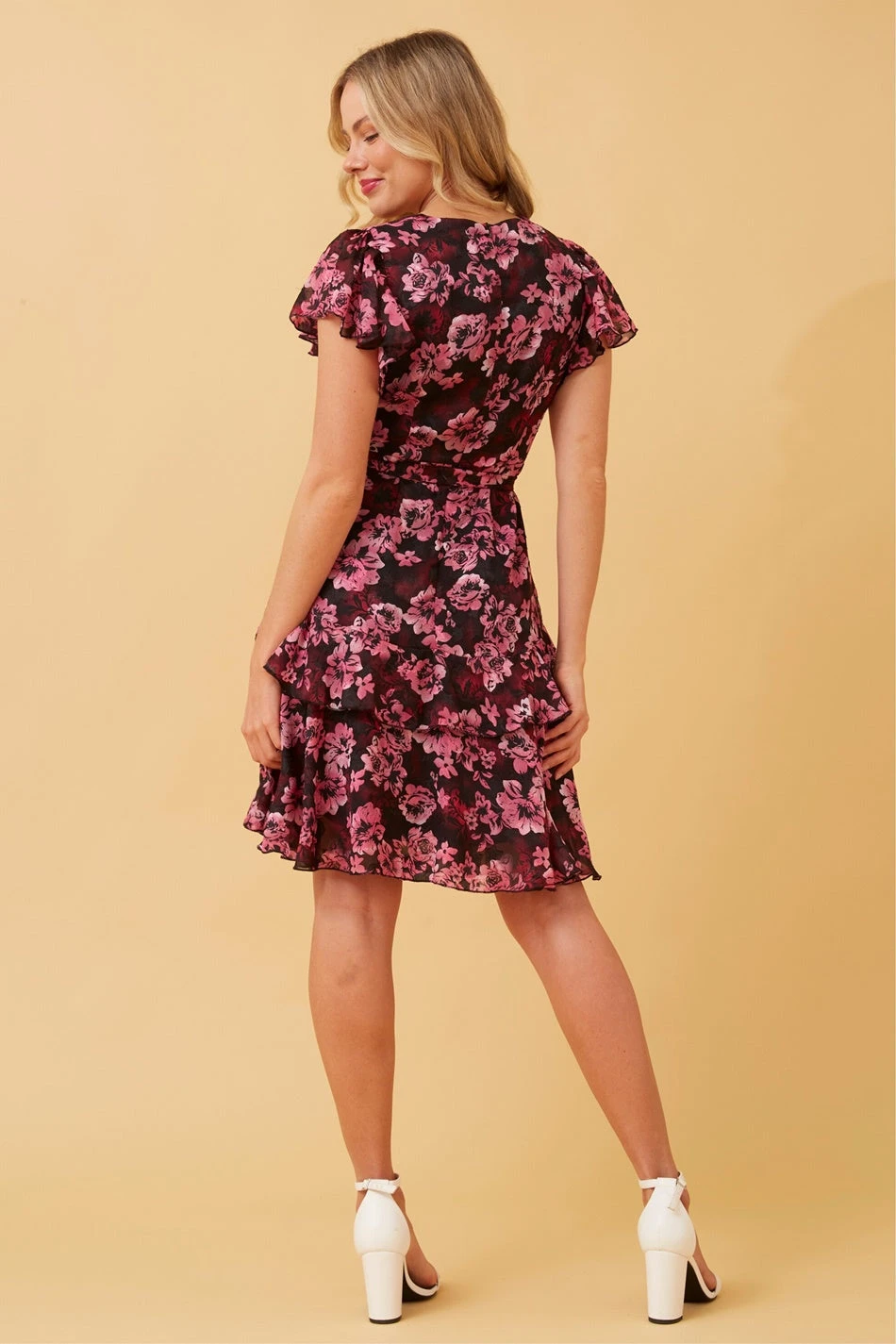 ALBA FLORAL SHORT DRESS - Image 7