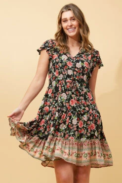 CHLOE FLORAL SHORT DRESS
